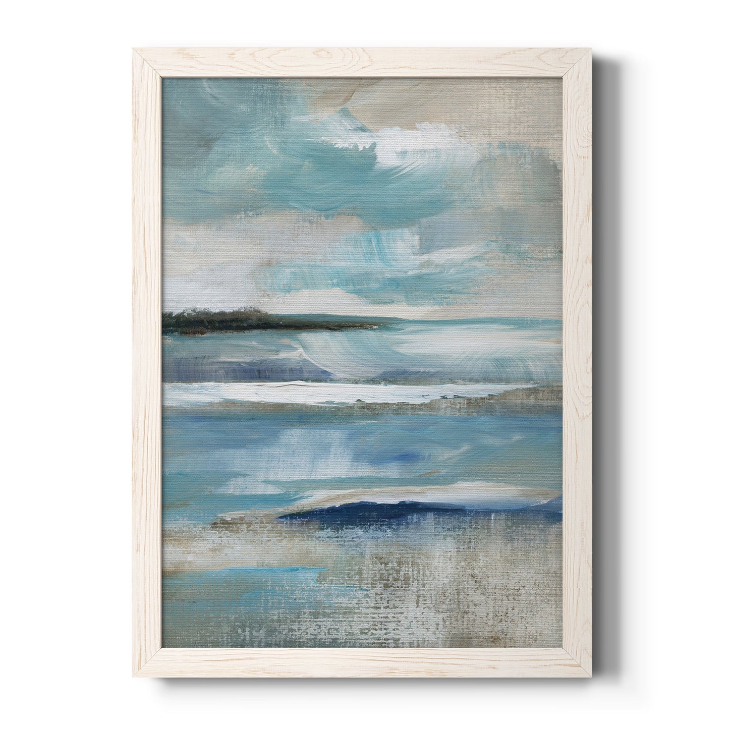Distant Drama I - Barnwood Framed Canvas Print