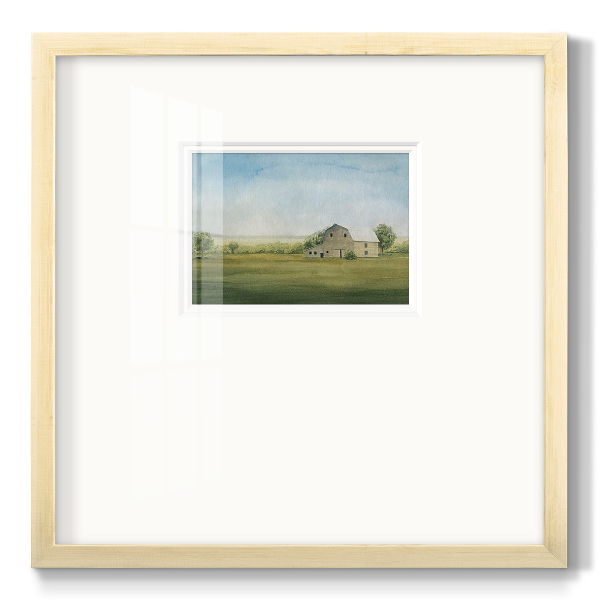 Grove Farm I - Double Matboard Framed Print