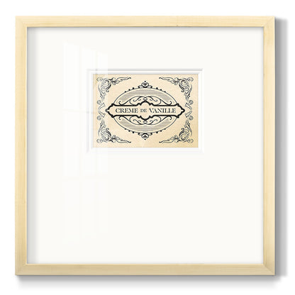 Antique French Label II - Double Matboard Framed Print