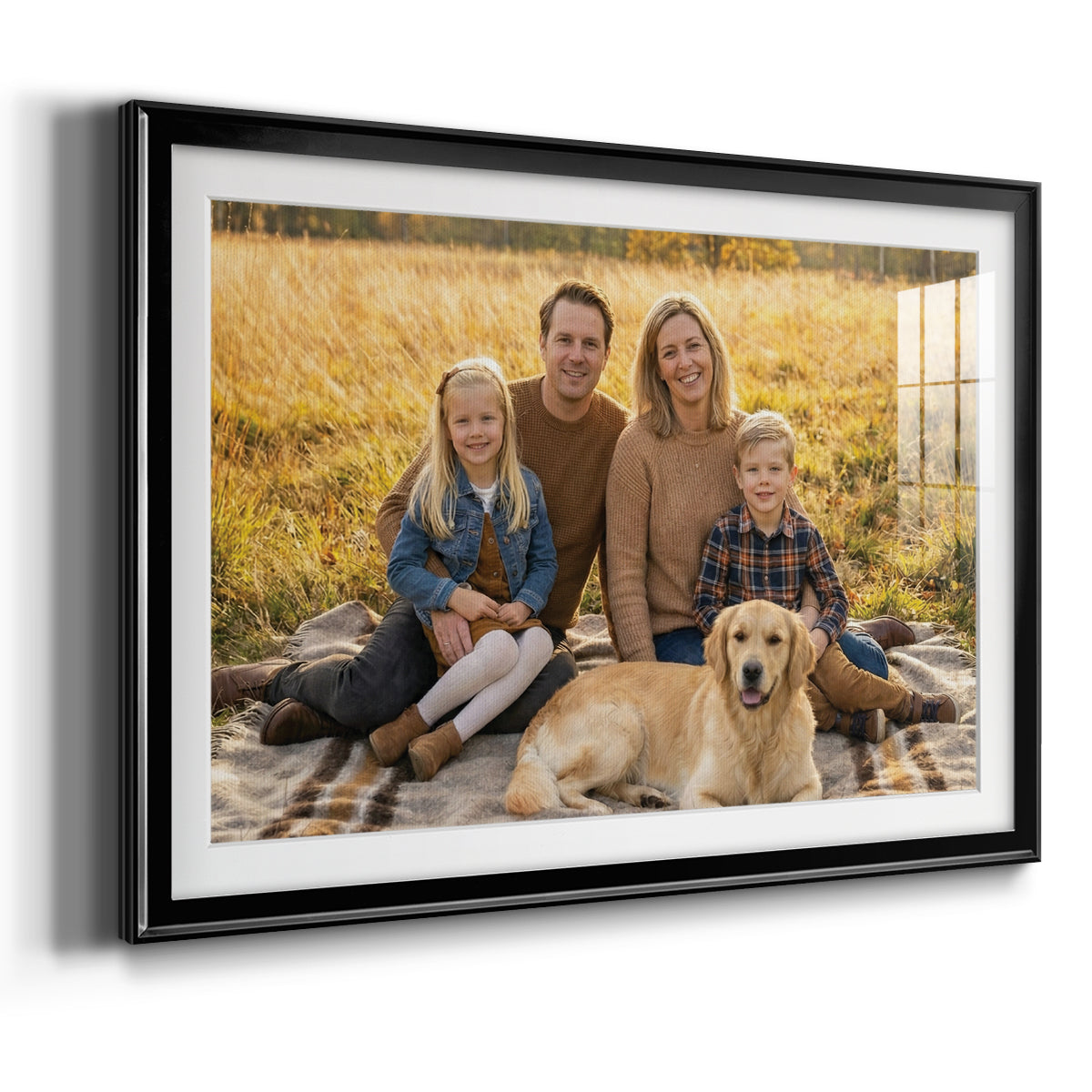 Modern Custom Framed Paper