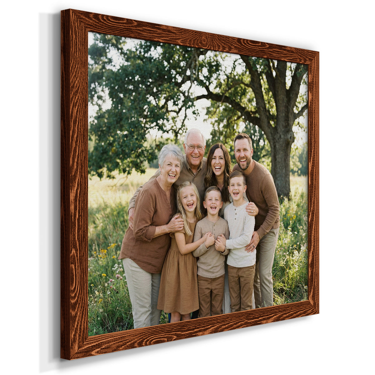 Square Custom Rustic Frames - Gallery Wrapped Canvas or Prints