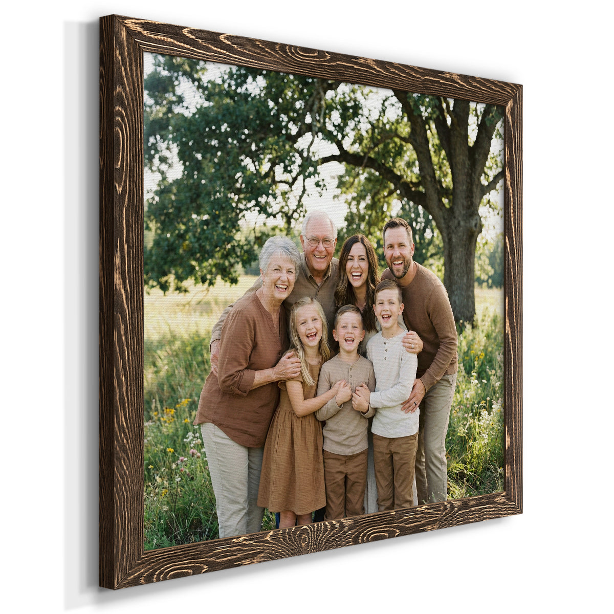 Square Custom Rustic Frames - Gallery Wrapped Canvas or Prints