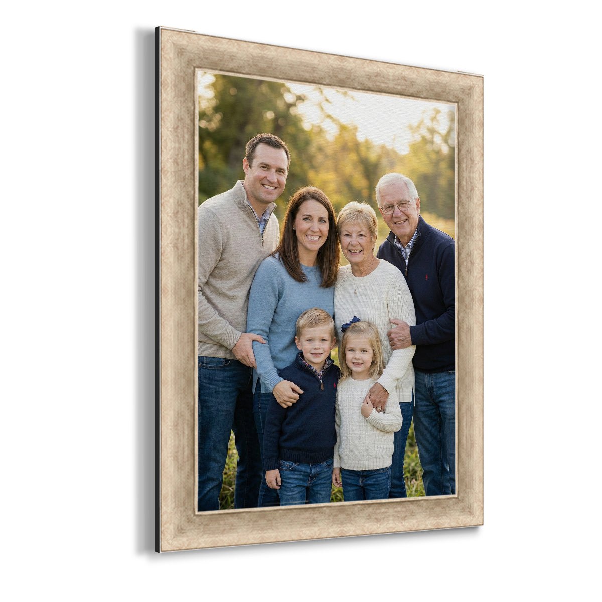 7502 Vintage Burl wood frame classic style for custom photos