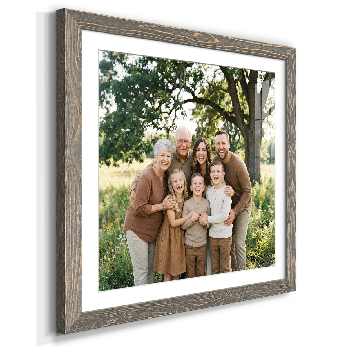 Square Custom Rustic Frames - Gallery Wrapped Canvas or Prints