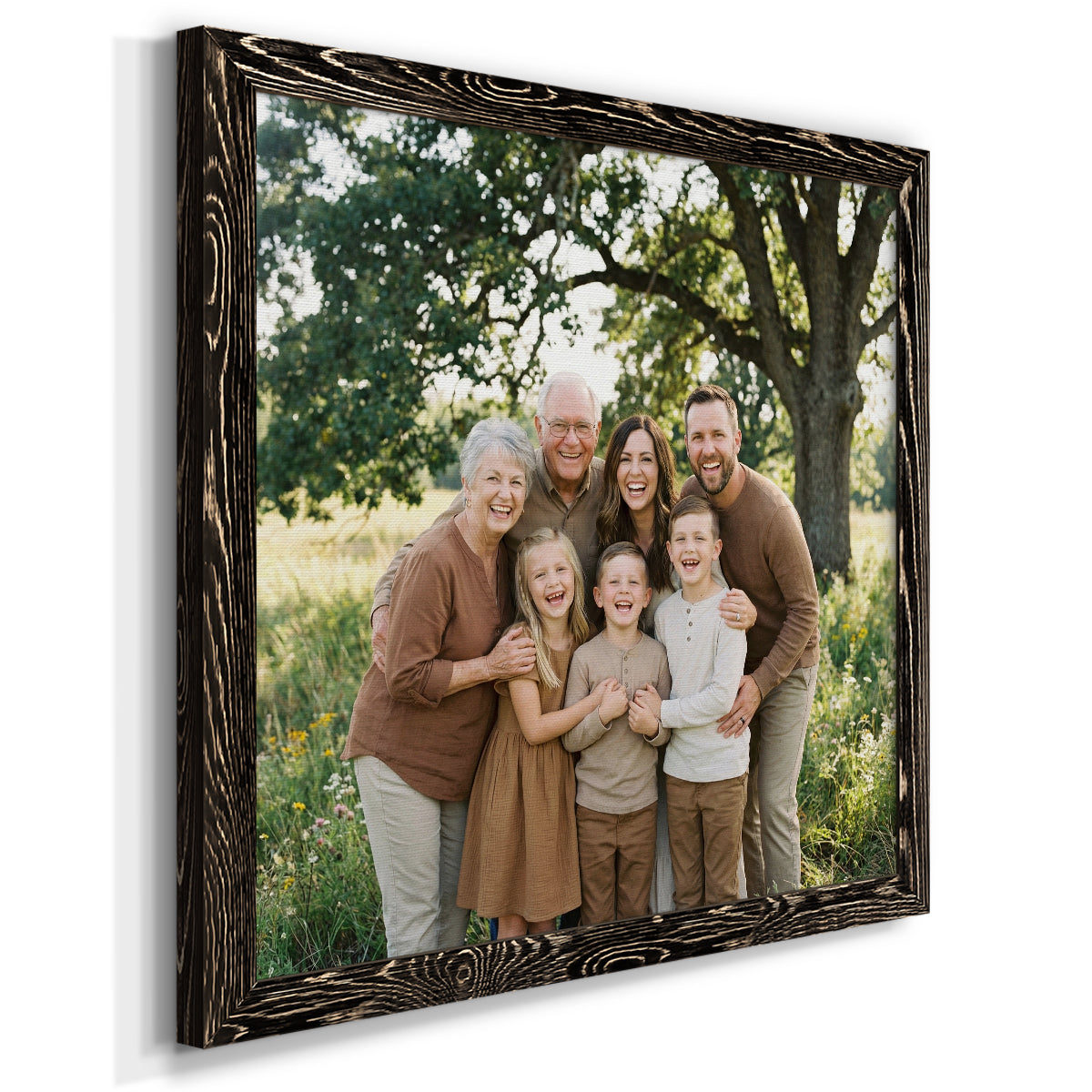 Square Custom Rustic Frames - Gallery Wrapped Canvas or Prints