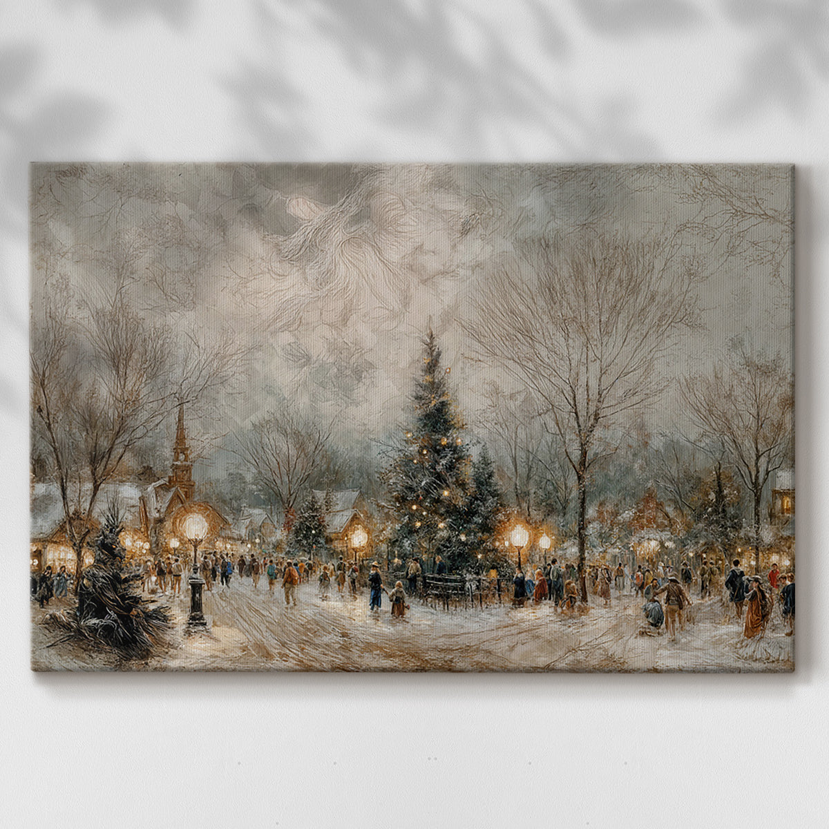 Honeyed Yule Whisper - Canvas Art Print
