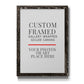 Custom Rustic Frames - Gallery Wrapped Canvas or Prints