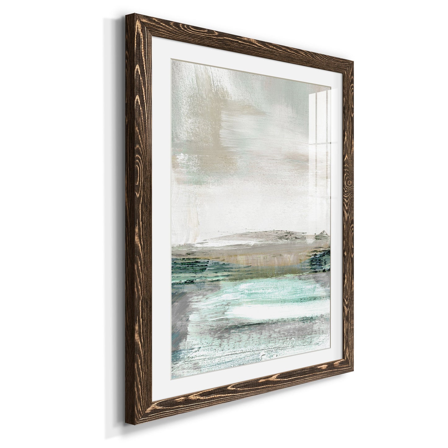 Summer Teal I - Premium Framed Print - Distressed Barnwood Frame - Ready to Hang