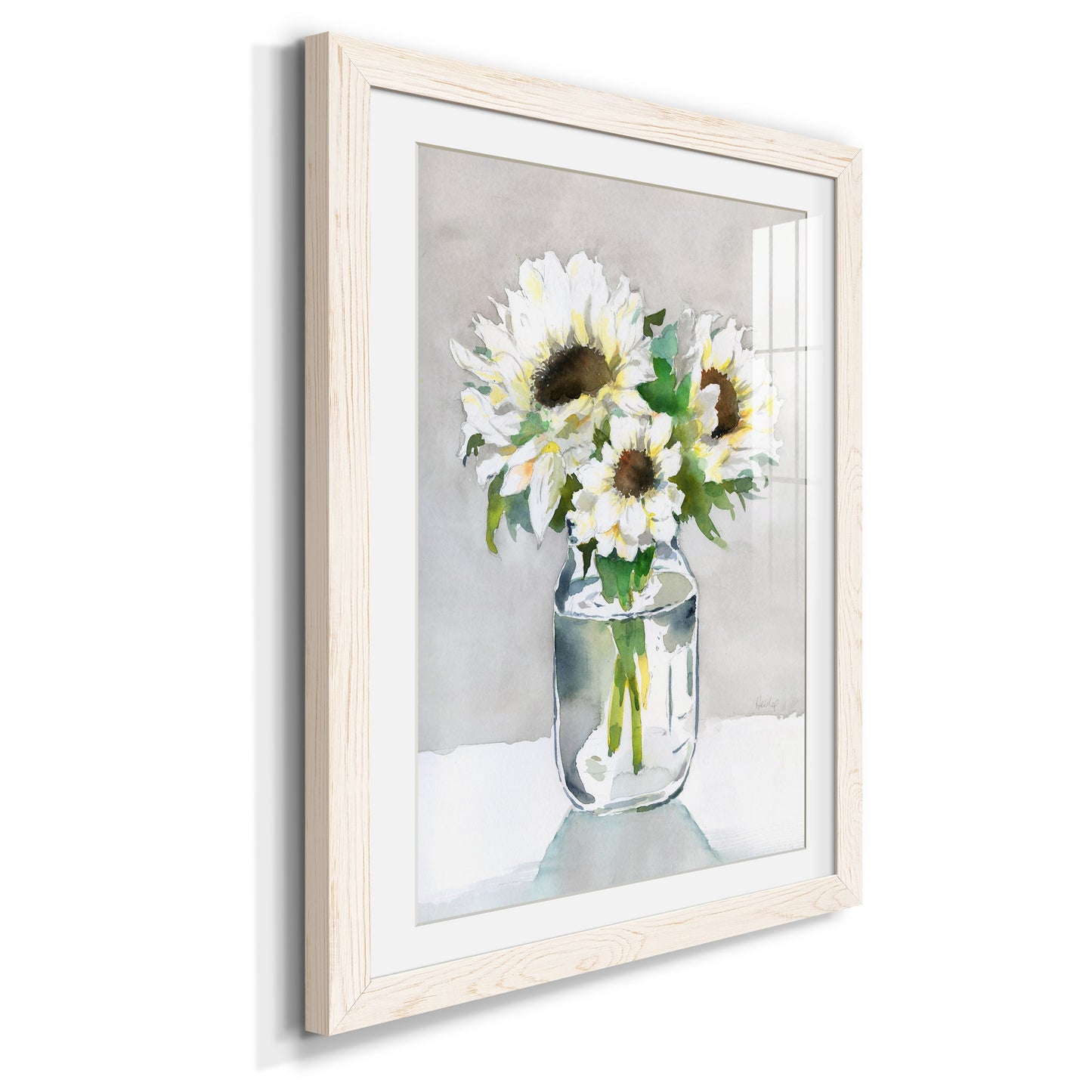 Sunflower II - Premium Framed Print - Distressed Barnwood Frame - Ready to Hang