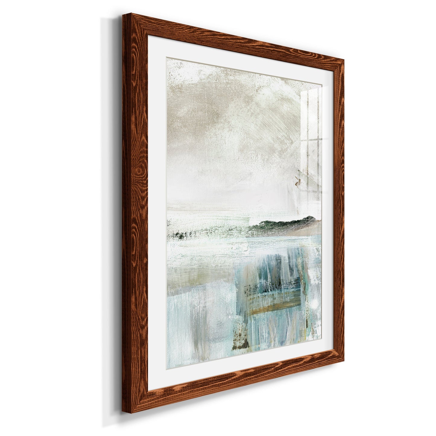 Summer Teal II - Premium Framed Print - Distressed Barnwood Frame - Ready to Hang