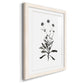 Inky Botanical I - Premium Framed Print - Distressed Barnwood Frame - Ready to Hang