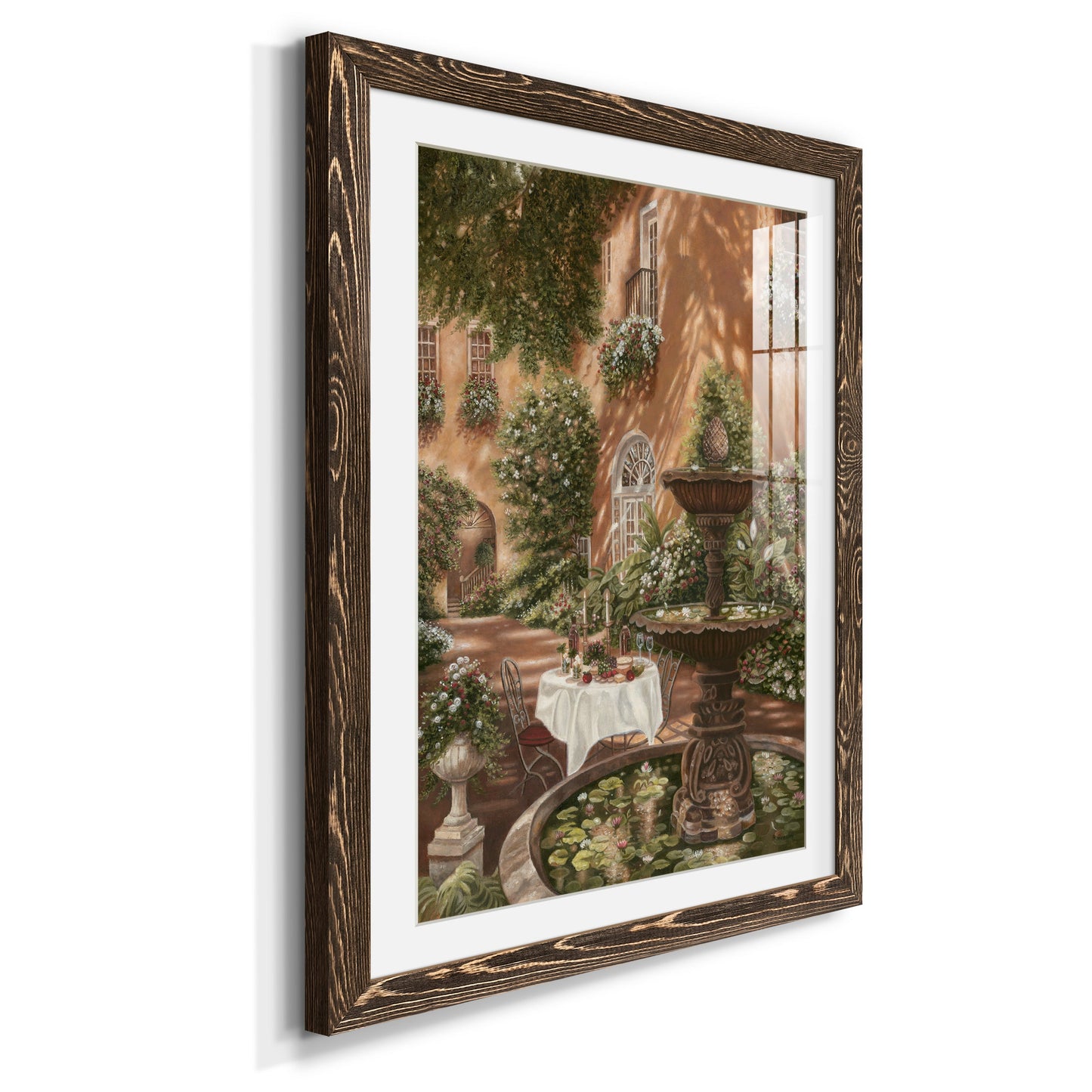 Evening Cocktails II - Premium Framed Print - Distressed Barnwood Frame - Ready to Hang