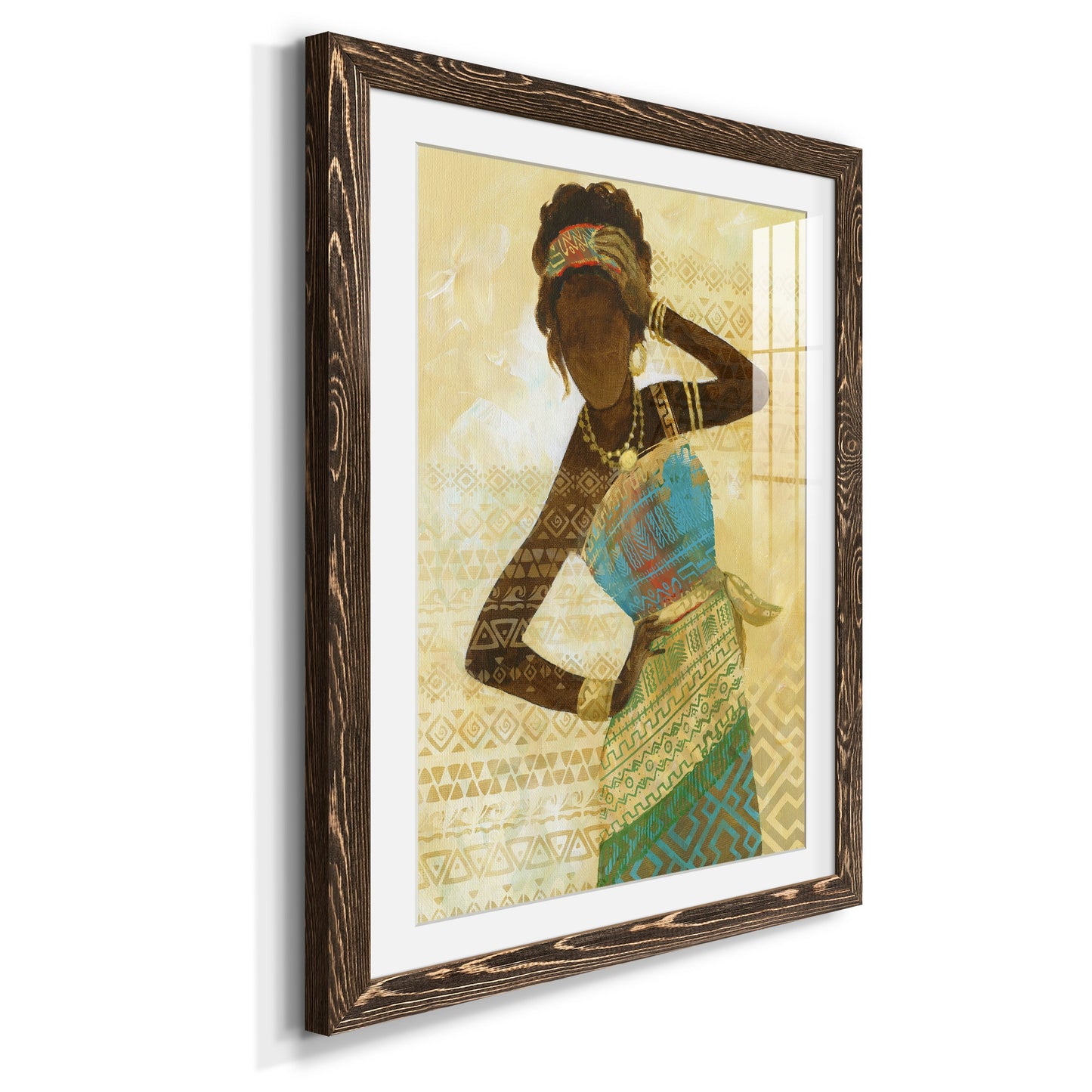 Tribal Vision II - Premium Framed Print - Distressed Barnwood Frame - Ready to Hang