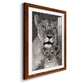 Lioness and Cub - Premium Framed Print - Distressed Barnwood Frame - Ready to Hang