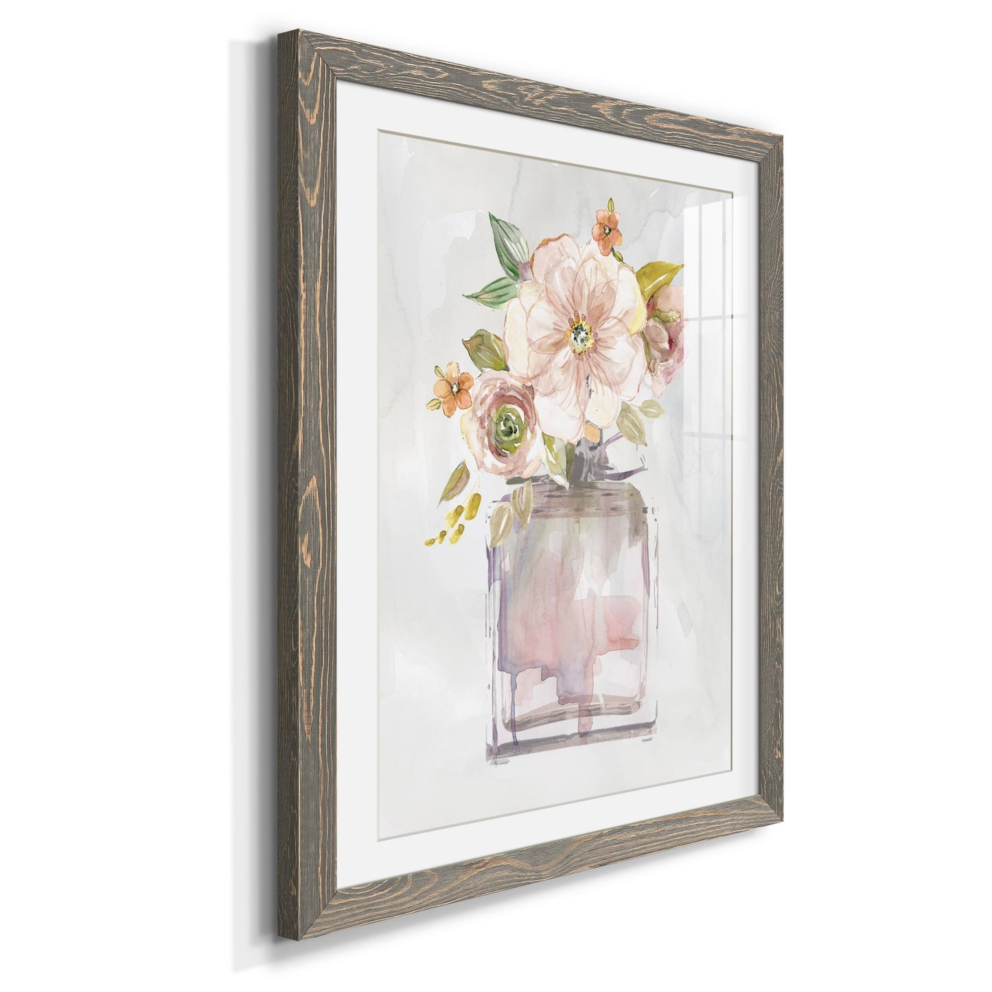 Mini Bouquet I - Premium Framed Print - Distressed Barnwood Frame - Ready to Hang