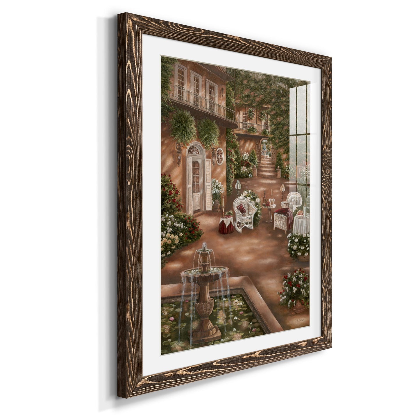 Evening Cocktails I - Premium Framed Print - Distressed Barnwood Frame - Ready to Hang