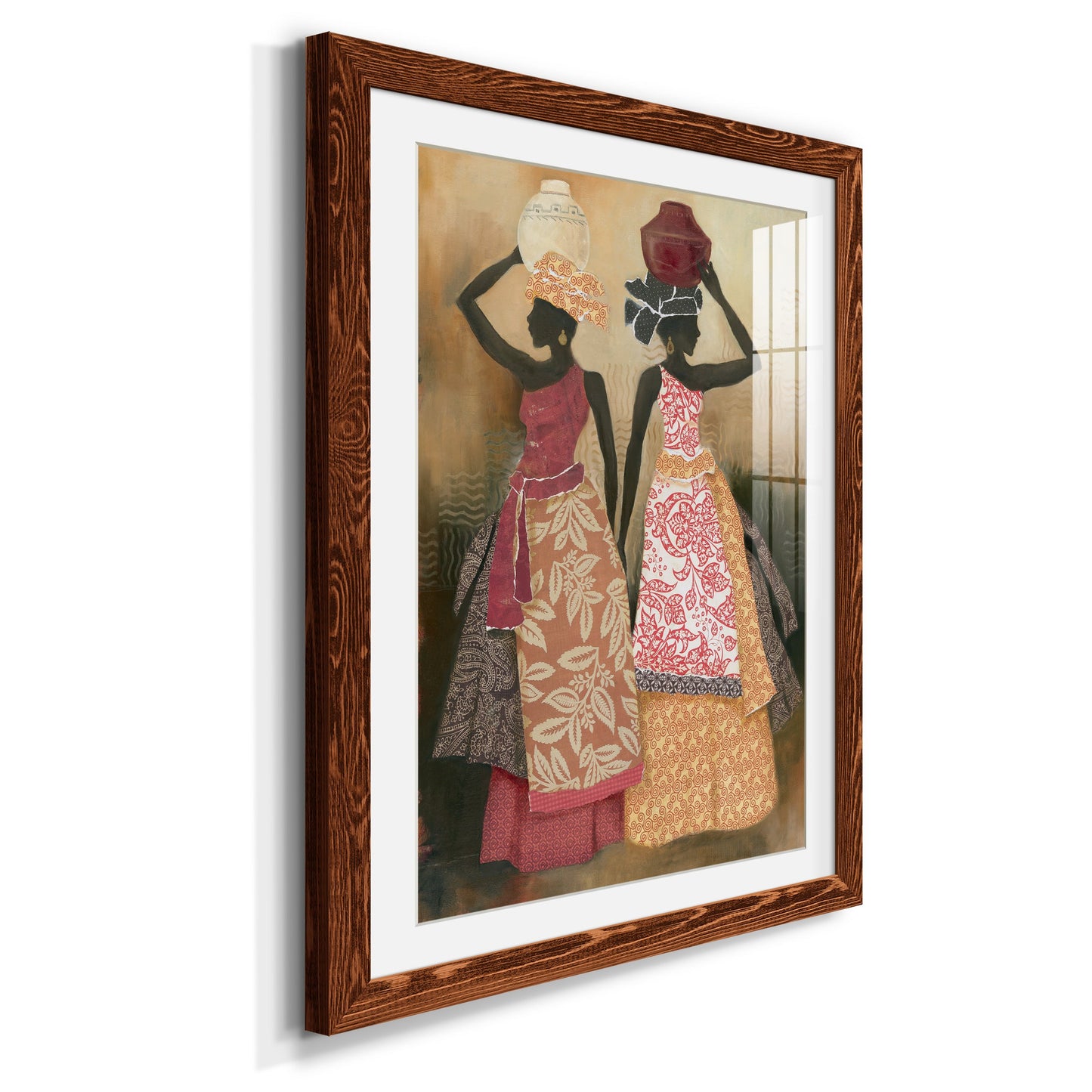 Village Women II - Premium Framed Print - Distressed Barnwood Frame - Ready to Hang