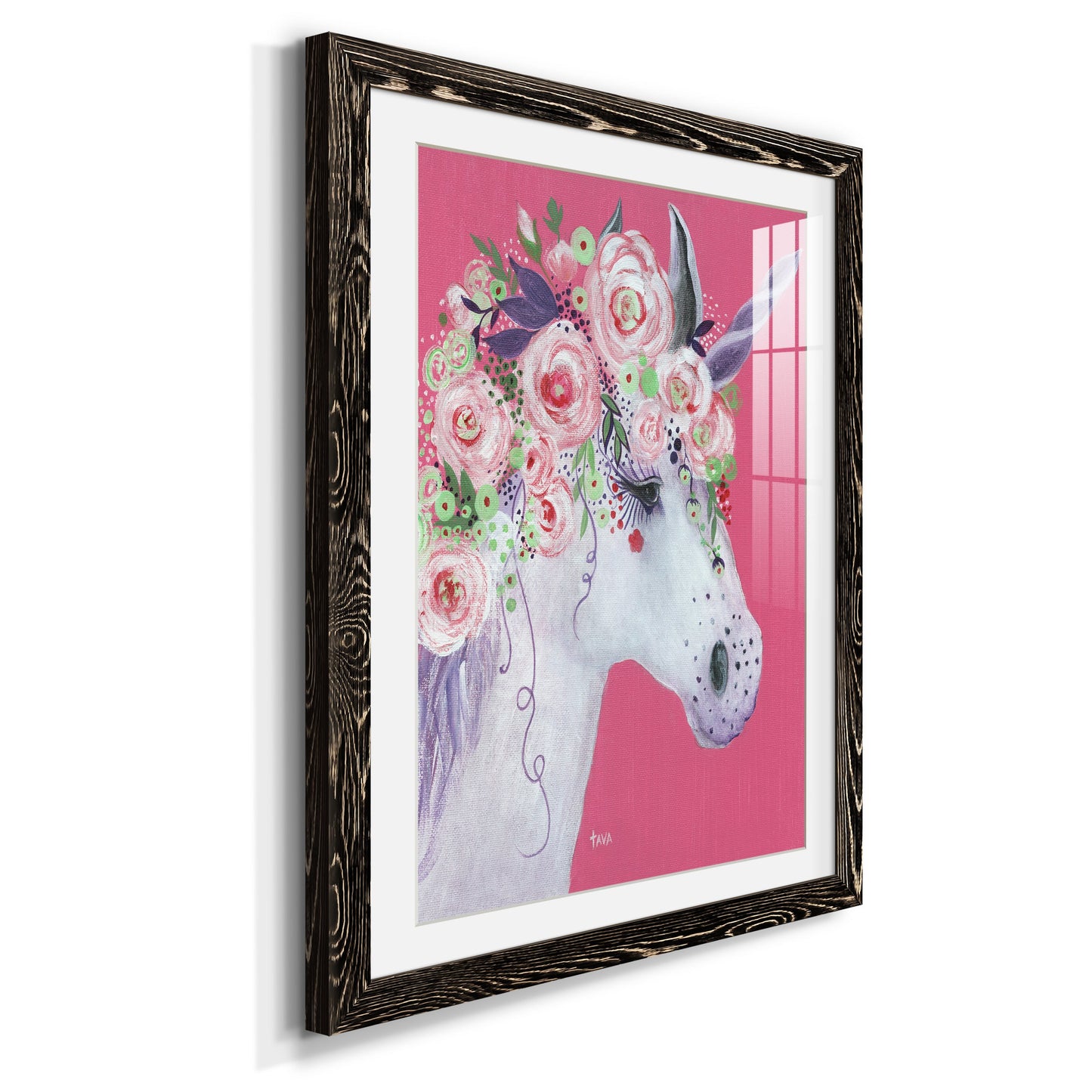 Unicorn II - Premium Framed Print - Distressed Barnwood Frame - Ready to Hang