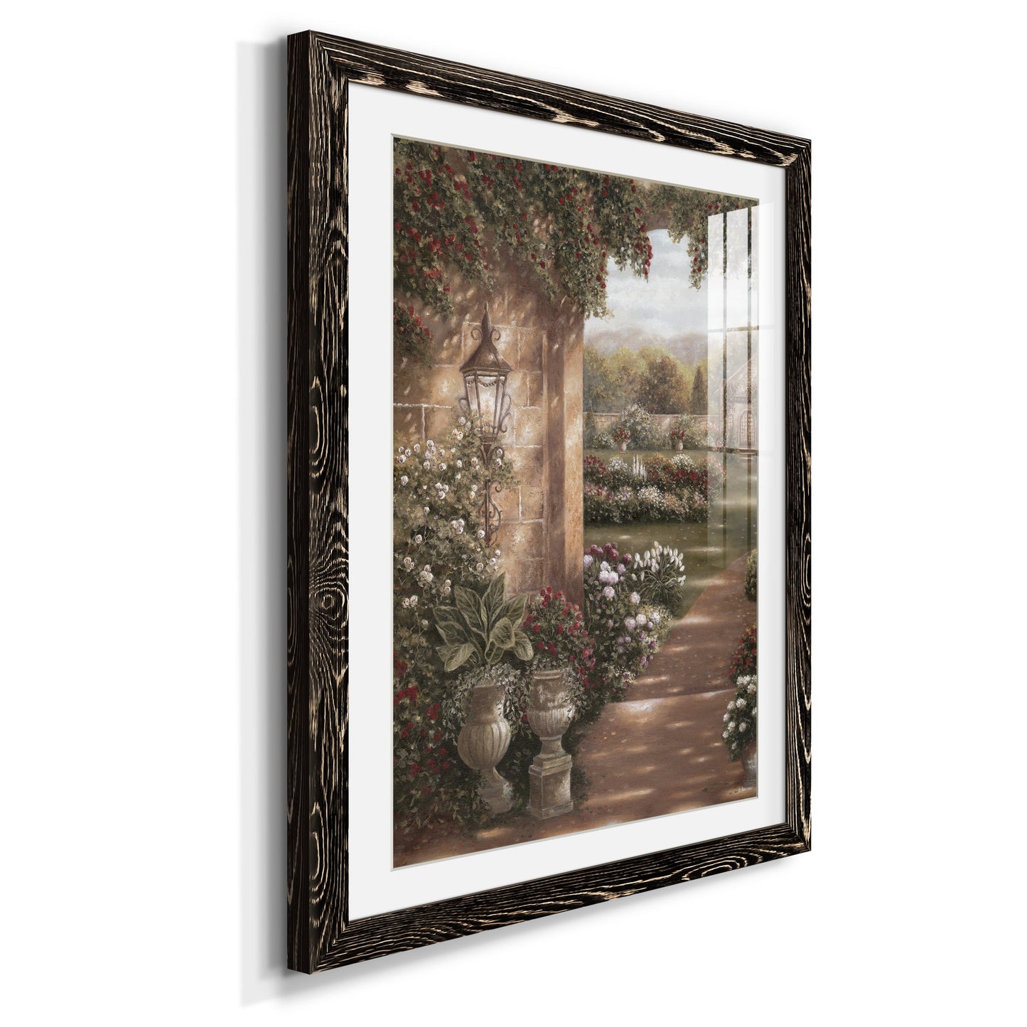 Evening in the Conservatory - Premium Framed Print - Distressed Barnwood Frame - Ready to Hang