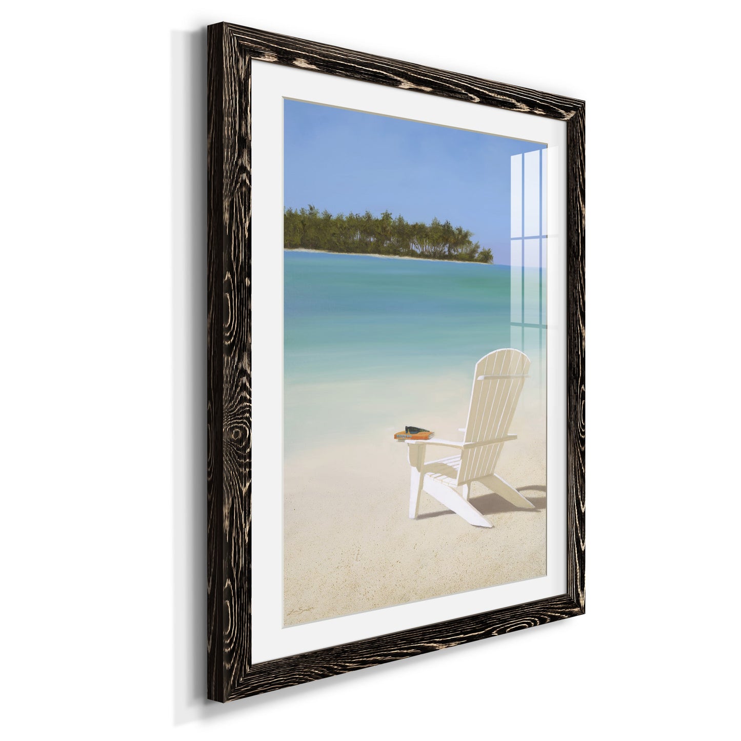 Beachfront Property - Premium Framed Print - Distressed Barnwood Frame - Ready to Hang