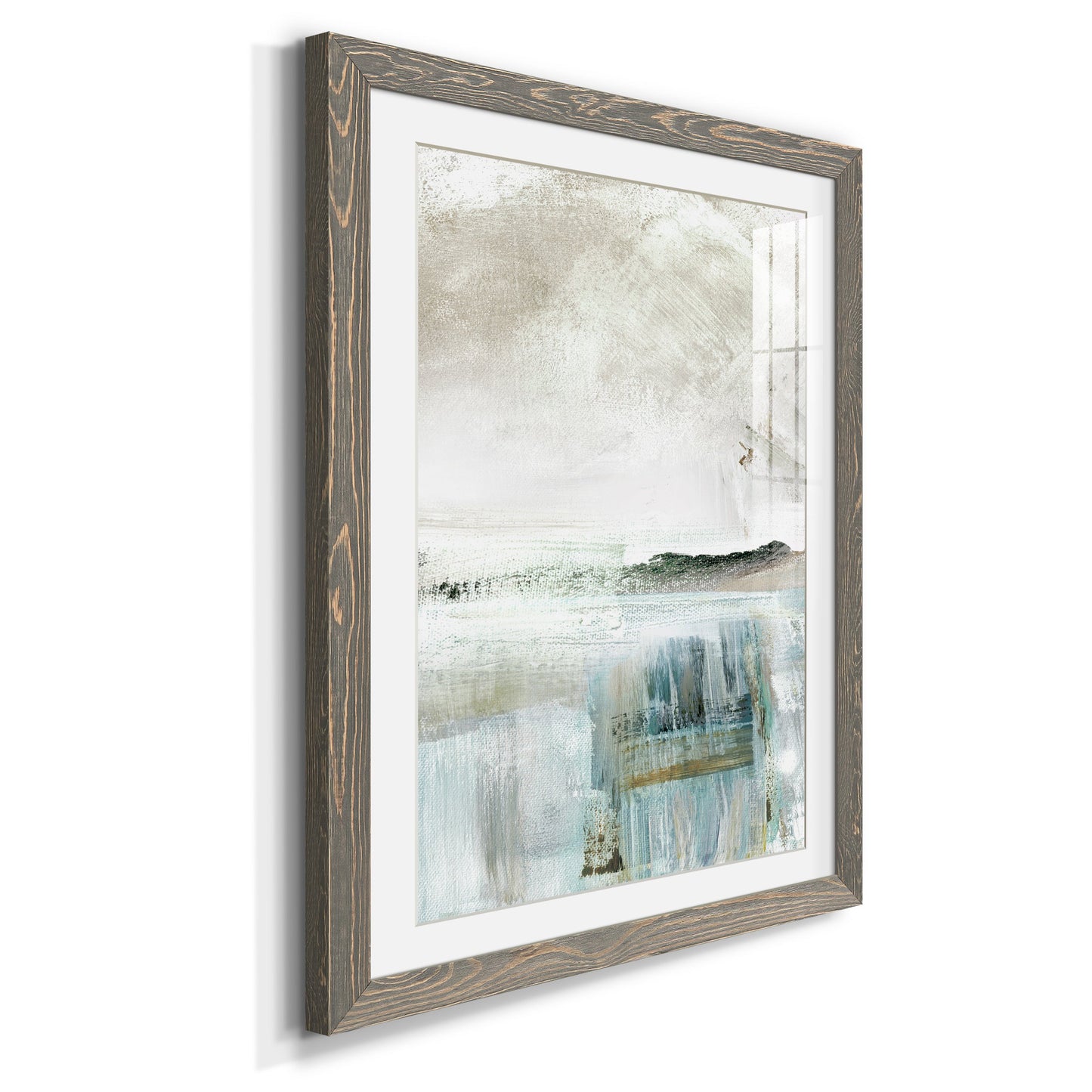 Summer Teal II - Premium Framed Print - Distressed Barnwood Frame - Ready to Hang