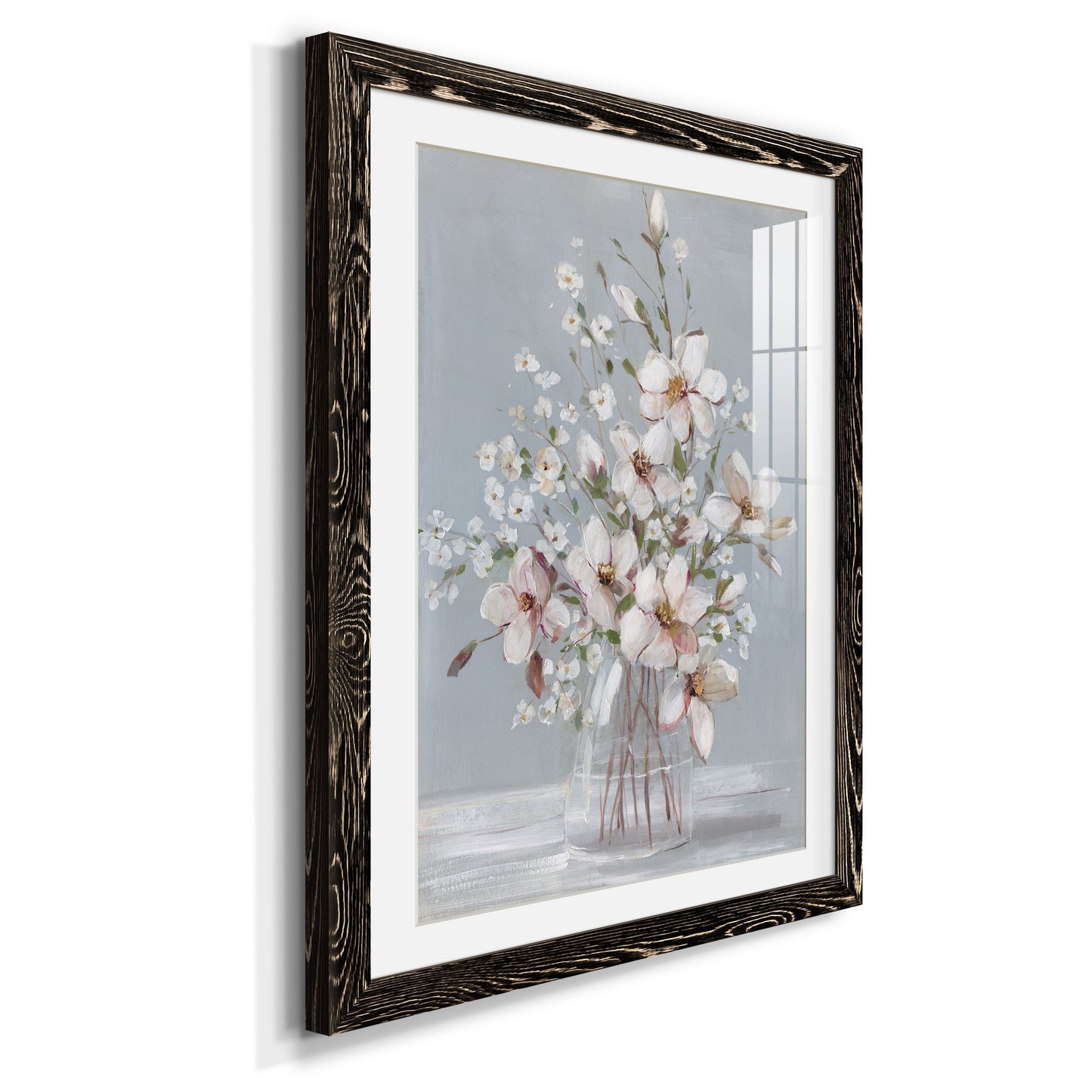 Magnolia Romance - Premium Framed Print - Distressed Barnwood Frame - Ready to Hang