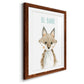 Be Brave Fox - Premium Framed Print - Distressed Barnwood Frame - Ready to Hang