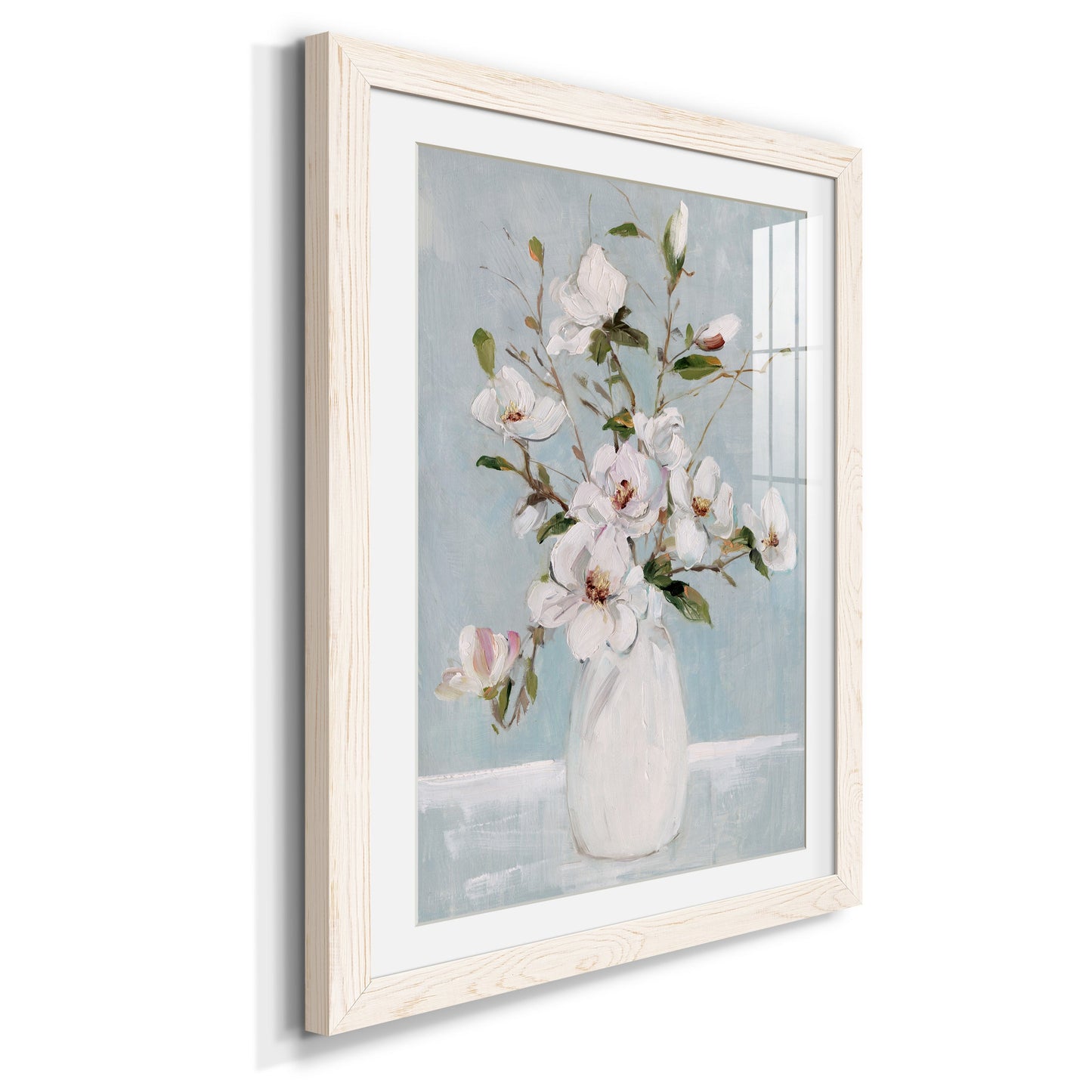 Magnolia Charm - Premium Framed Print - Distressed Barnwood Frame - Ready to Hang