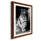 Tiger Repose - Premium Framed Print - Distressed Barnwood Frame - Ready to Hang