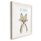 Be Brave Fox - Premium Framed Print - Distressed Barnwood Frame - Ready to Hang