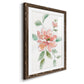 Peony Contour - Barnwood Framed Art Print