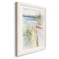 Sketchy Pier - Barnwood Framed Art Print