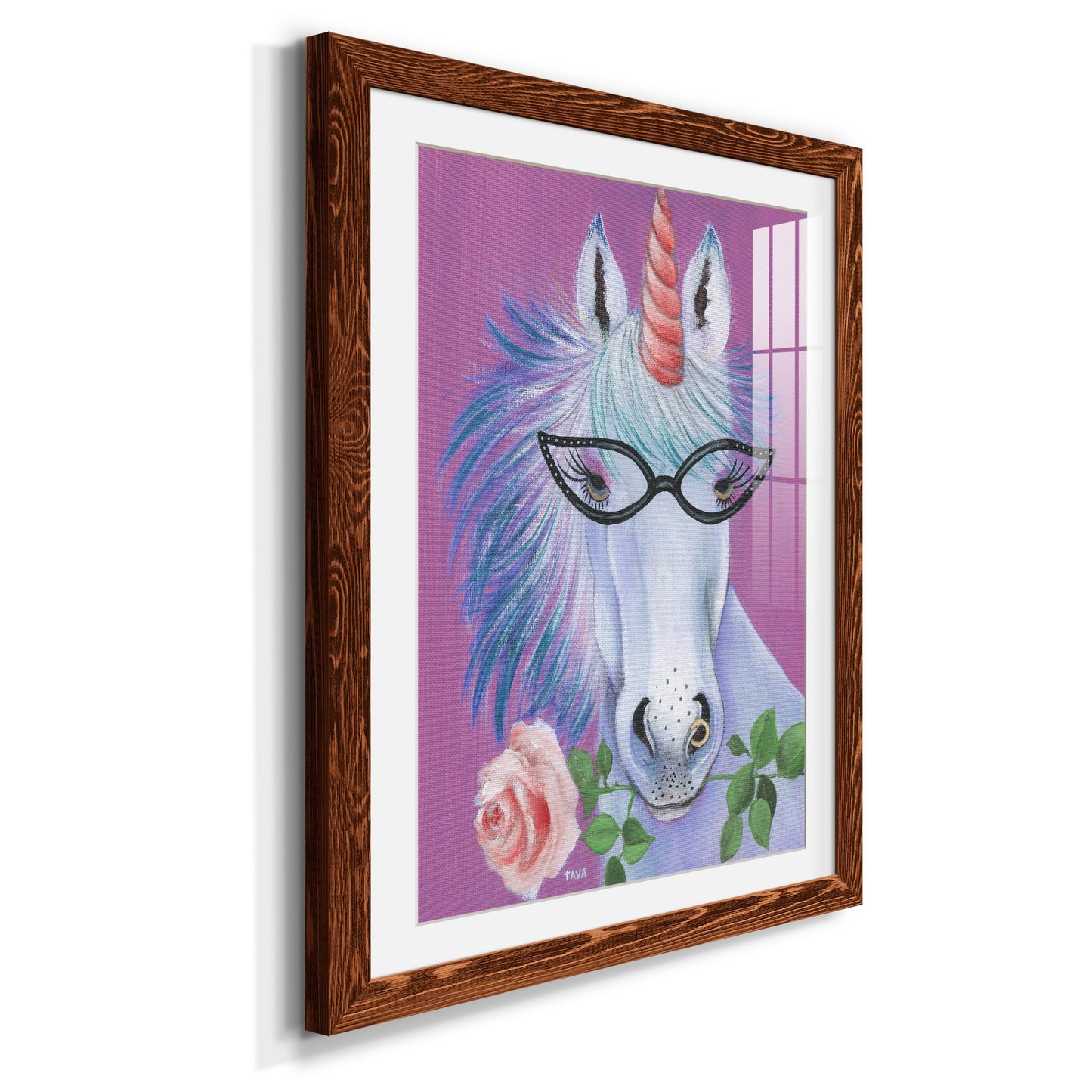 Unicorn III - Premium Framed Print - Distressed Barnwood Frame - Ready to Hang