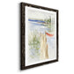 Sketchy Pier - Barnwood Framed Art Print