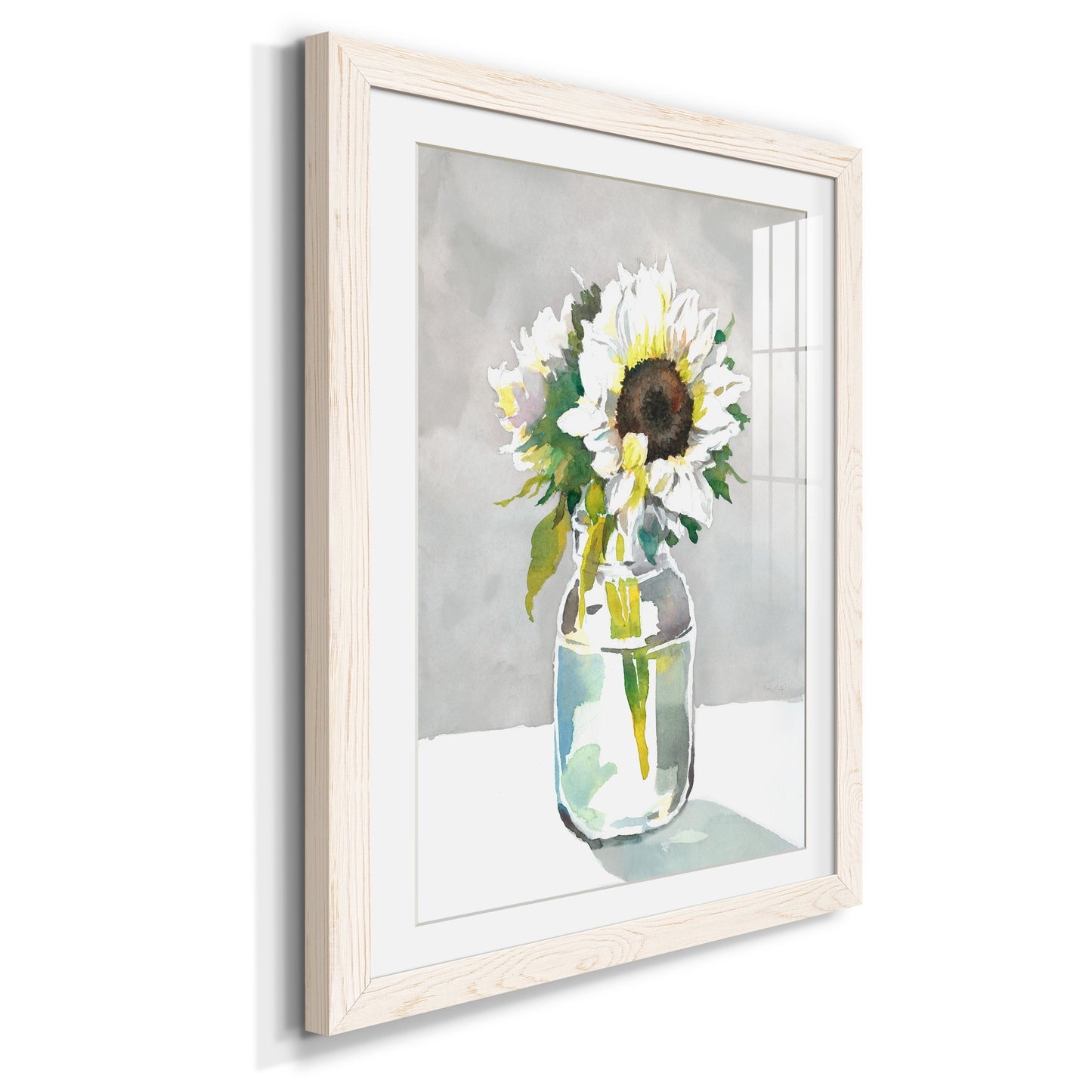 Sunflower I - Premium Framed Print - Distressed Barnwood Frame - Ready to Hang