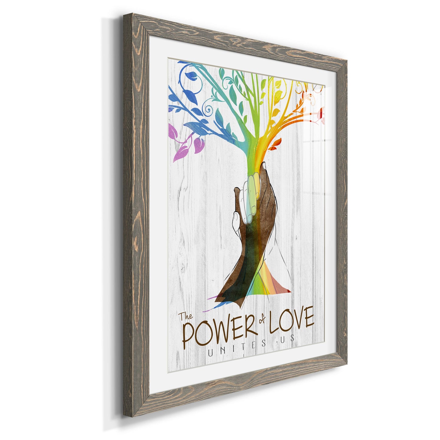 Power of Love - Premium Framed Print - Distressed Barnwood Frame - Ready to Hang