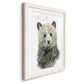 Forest Fur Baby Bear - Premium Framed Print - Distressed Barnwood Frame - Ready to Hang