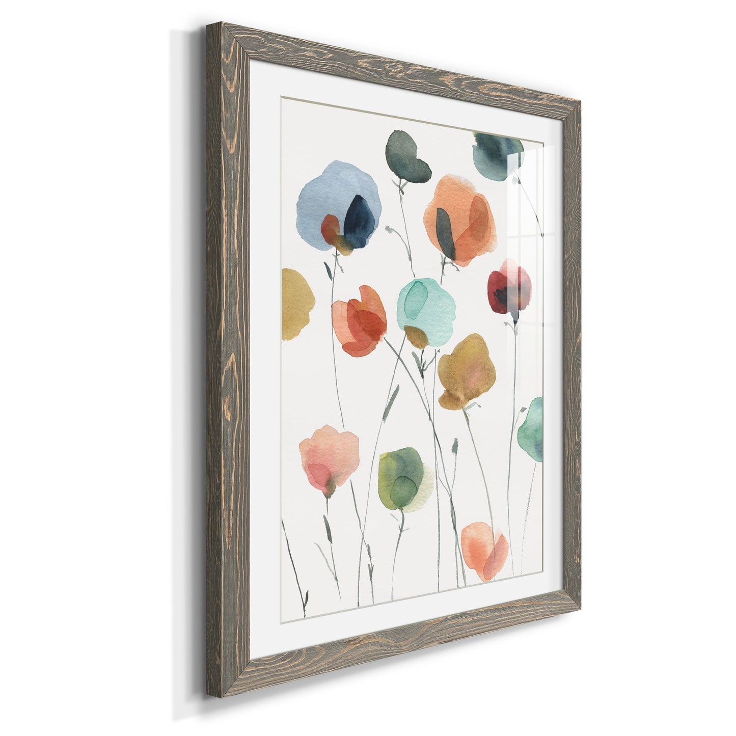 Lollipop Garden II - Premium Framed Print - Distressed Barnwood Frame - Ready to Hang