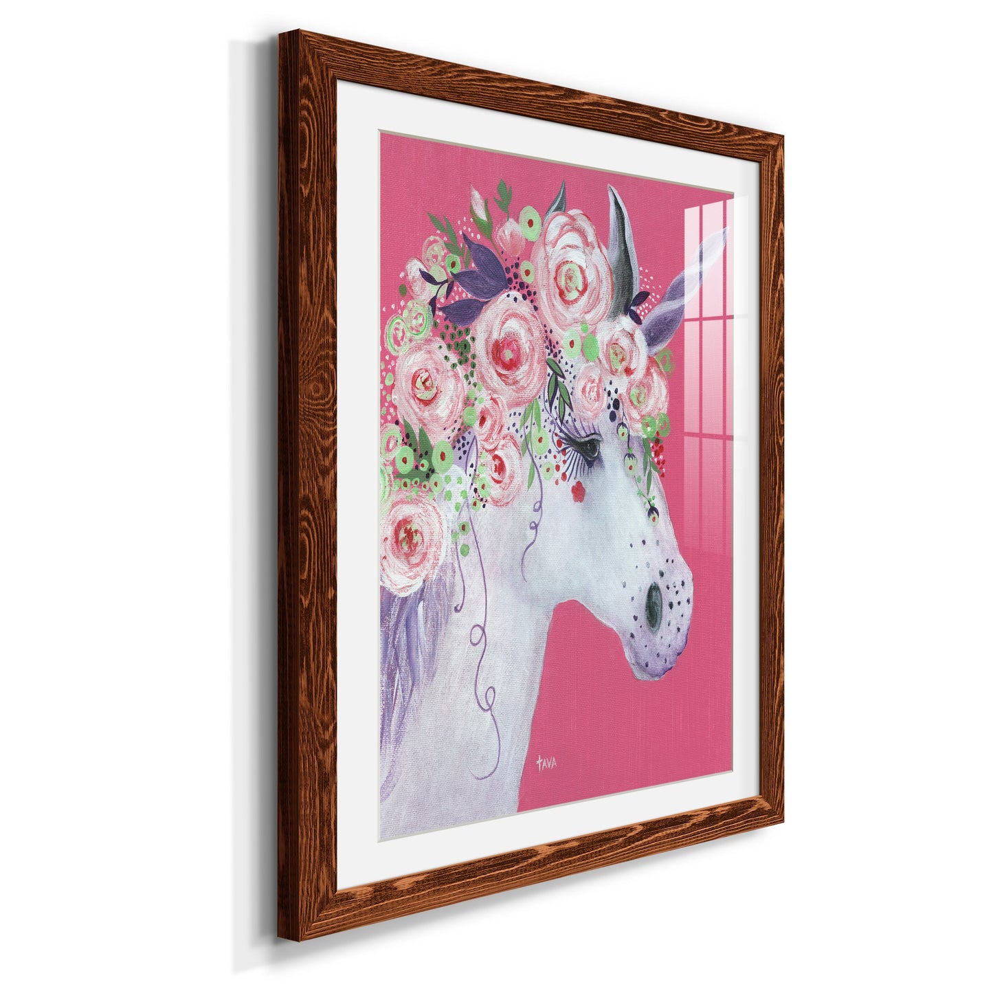 Unicorn II - Premium Framed Print - Distressed Barnwood Frame - Ready to Hang