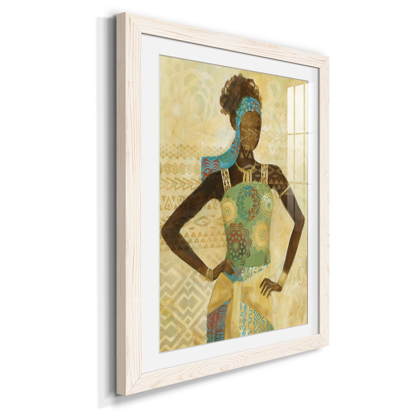 Tribal Vision I - Premium Framed Print - Distressed Barnwood Frame - Ready to Hang