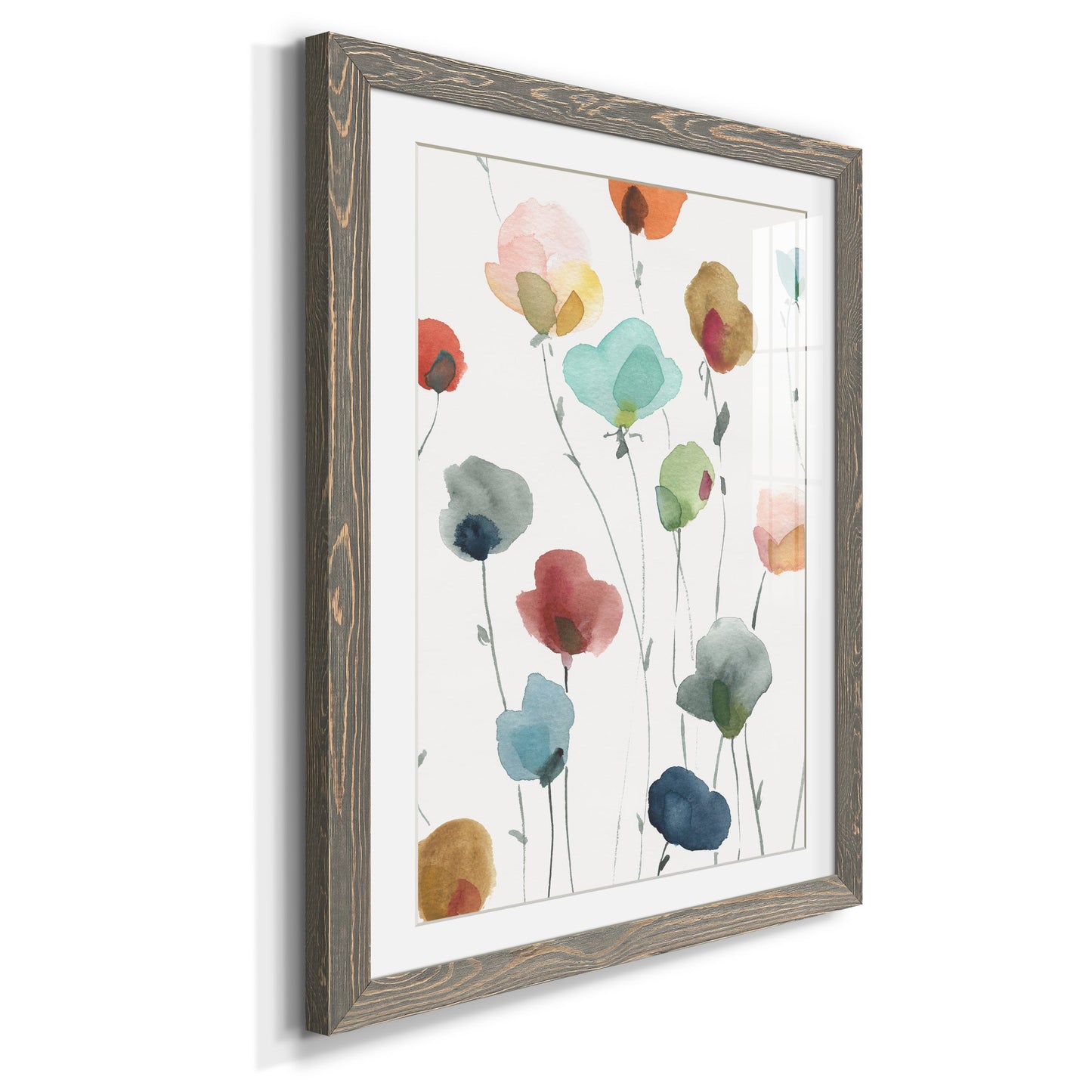 Lollipop Garden I - Premium Framed Print - Distressed Barnwood Frame - Ready to Hang