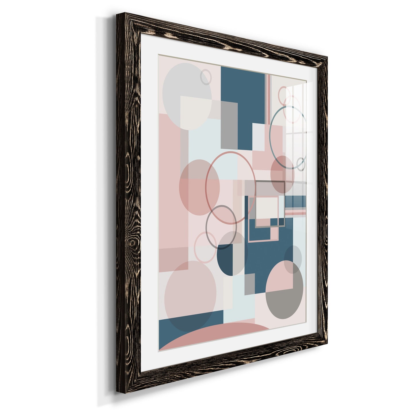 Modern Geo - Premium Framed Print - Distressed Barnwood Frame - Ready to Hang