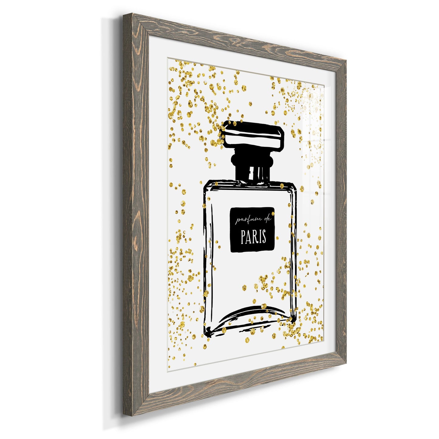 Glitter Perfume I - Premium Framed Print - Distressed Barnwood Frame - Ready to Hang