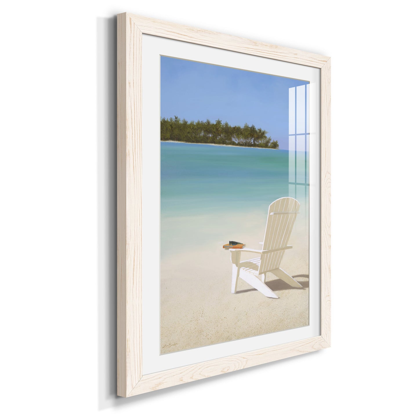 Beachfront Property - Premium Framed Print - Distressed Barnwood Frame - Ready to Hang