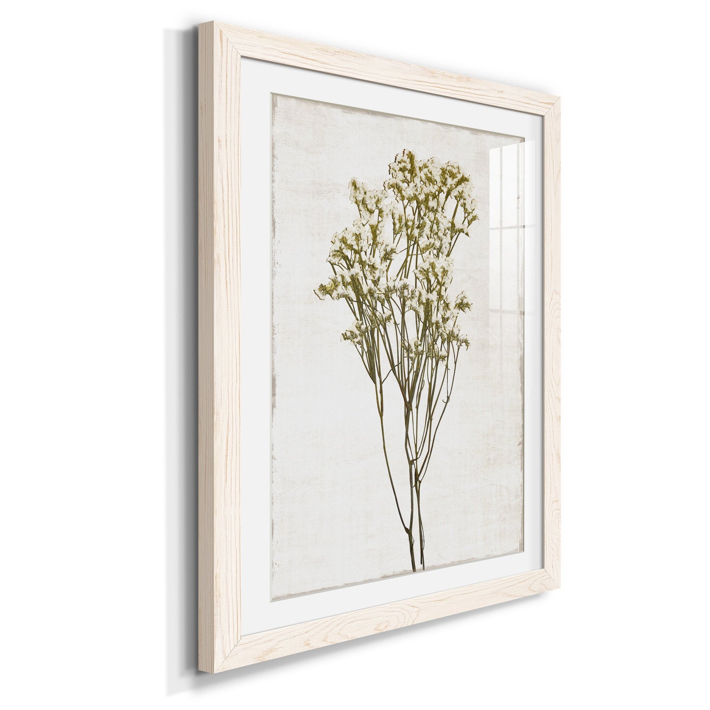 Farmhouse Pressed Flower II - Barnwood Framed Art Print