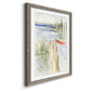 Sketchy Pier - Barnwood Framed Art Print