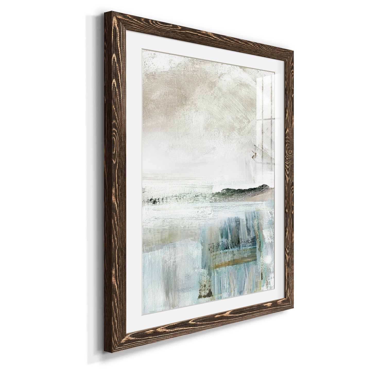 Summer Teal II - Premium Framed Print - Distressed Barnwood Frame - Ready to Hang