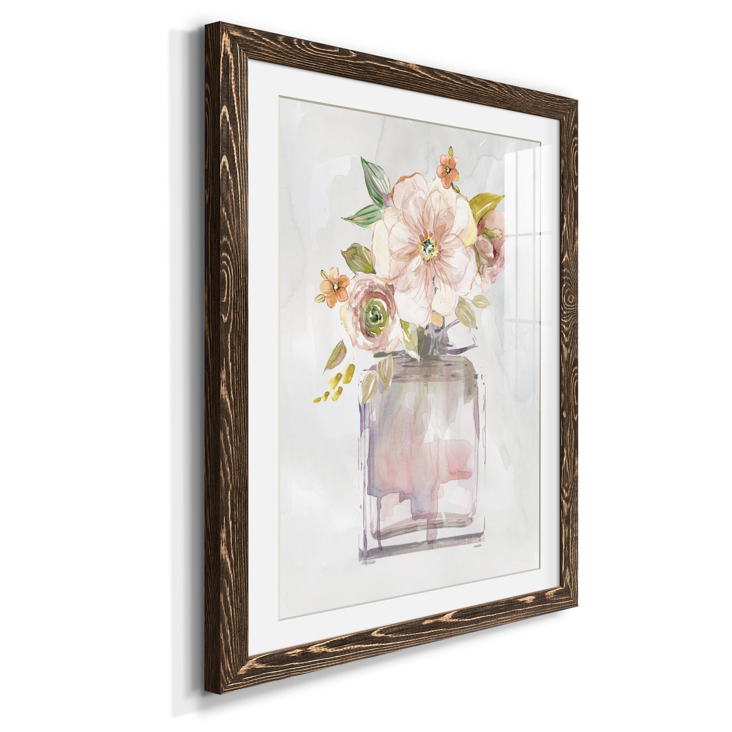 Mini Bouquet I - Premium Framed Print - Distressed Barnwood Frame - Ready to Hang