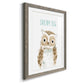 Dream Big Owl - Premium Framed Print - Distressed Barnwood Frame - Ready to Hang