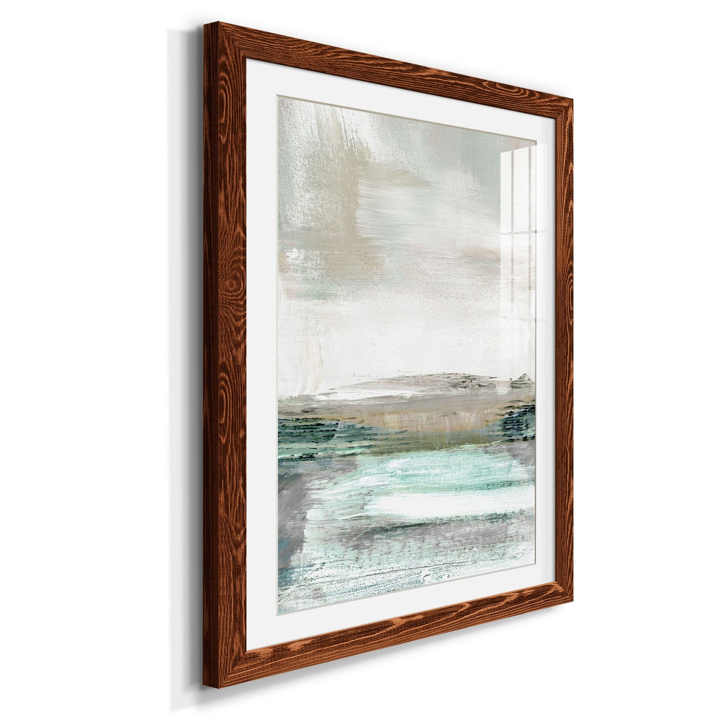 Summer Teal I - Premium Framed Print - Distressed Barnwood Frame - Ready to Hang